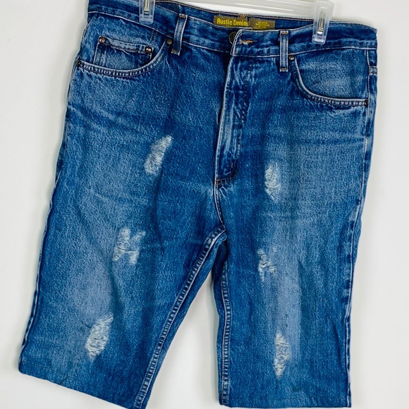 Rustic Denim Jeans For Men - Picture 3 of 4